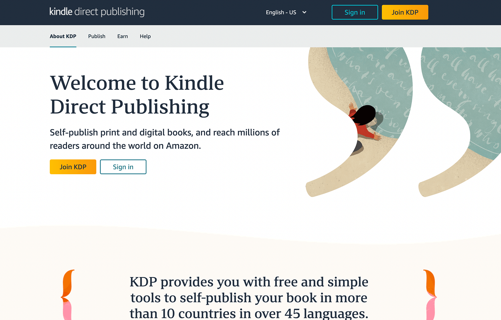 Kindle direct publishing.