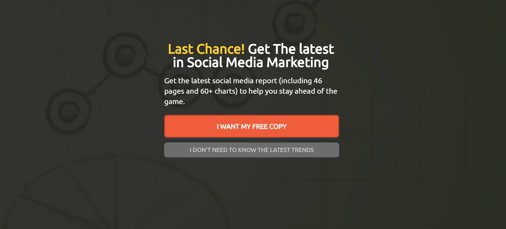 Social Media Examiner exit intent pop up
