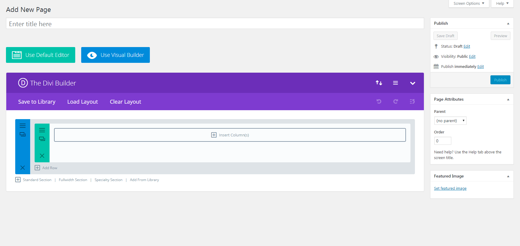 The Divi Builder interface.