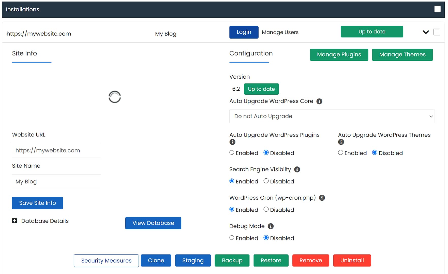 Manage your WordPress installation using Scala.