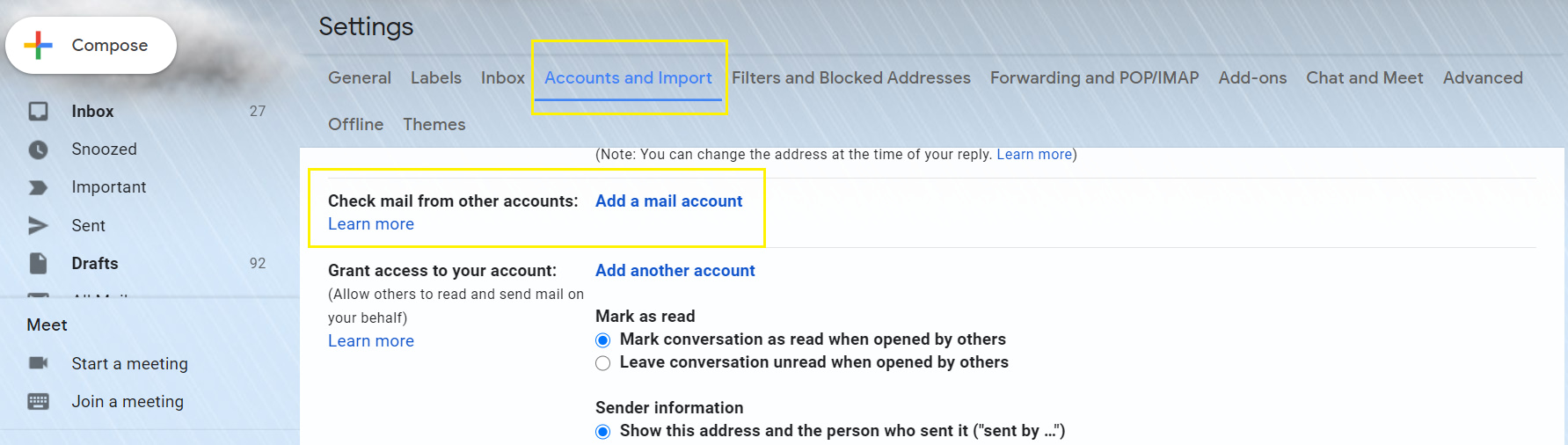 Подключение вашей электронной почты с персонализированным доменом к Gmail.