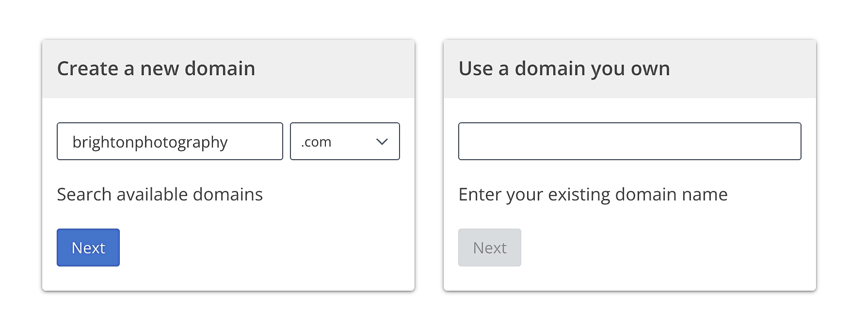 Проверка доступности доменного имени с помощью Bluehost