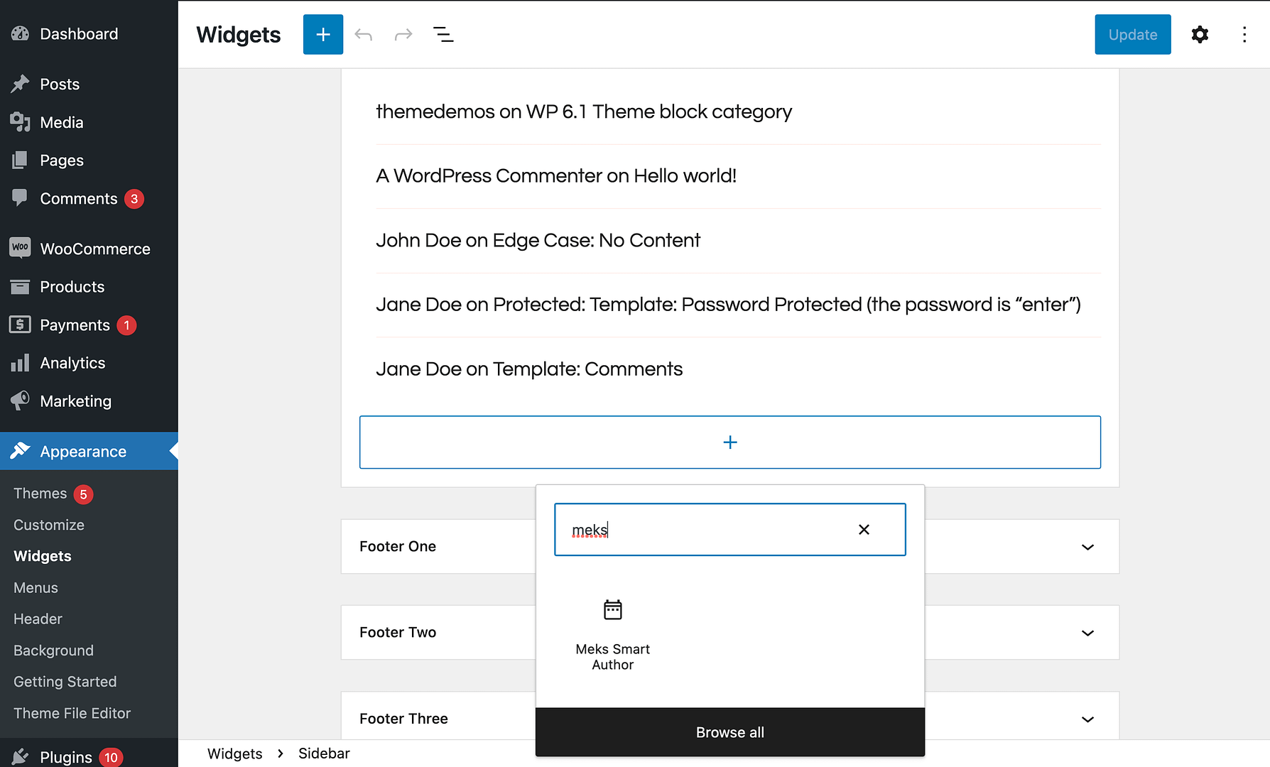 Add WordPress author bio box to widget using Meks.