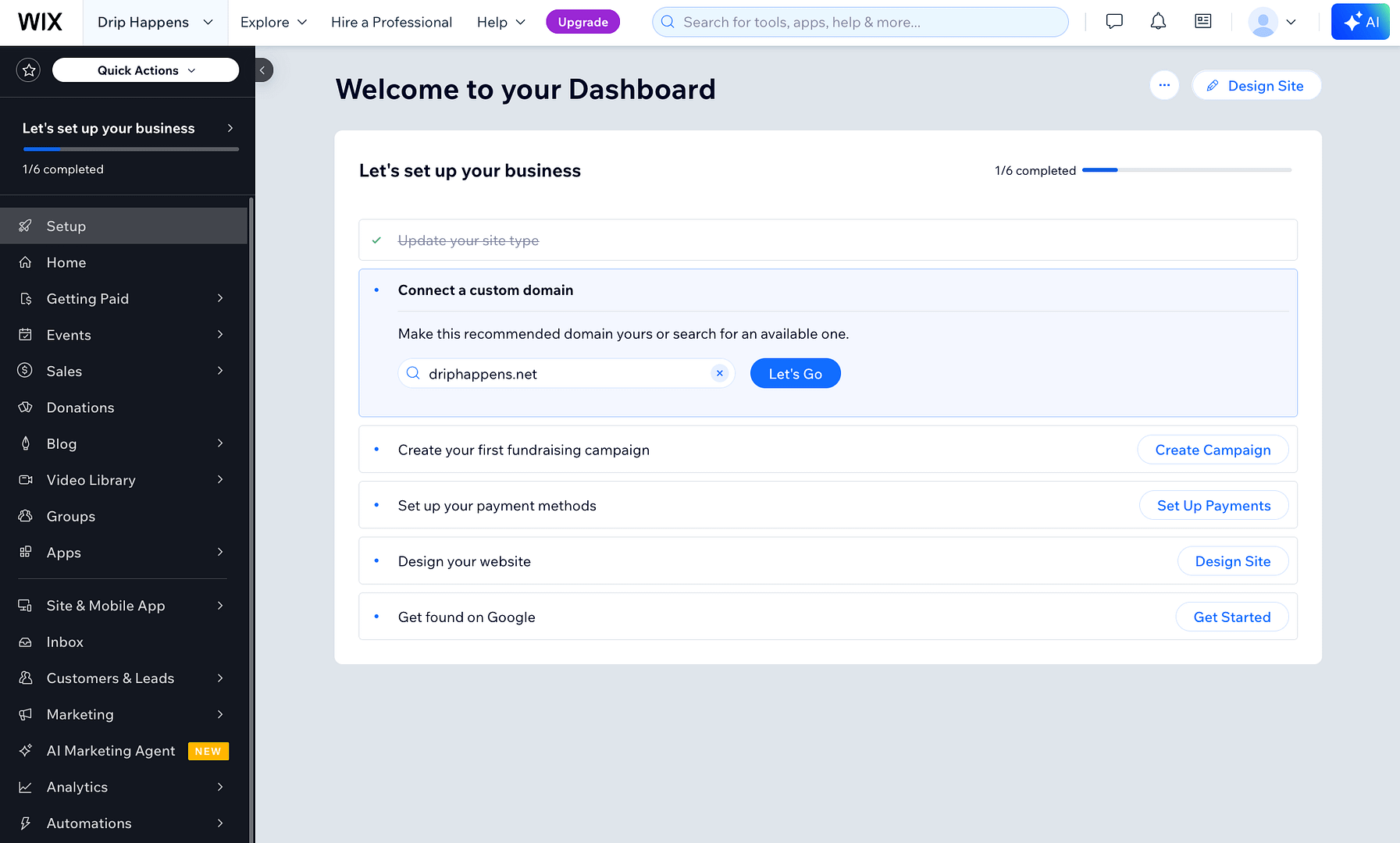WIX dash