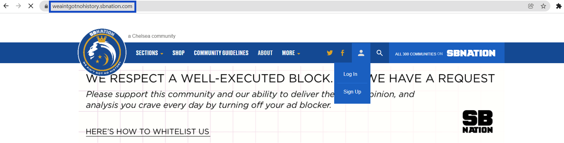 An example of a unique subdomain. 