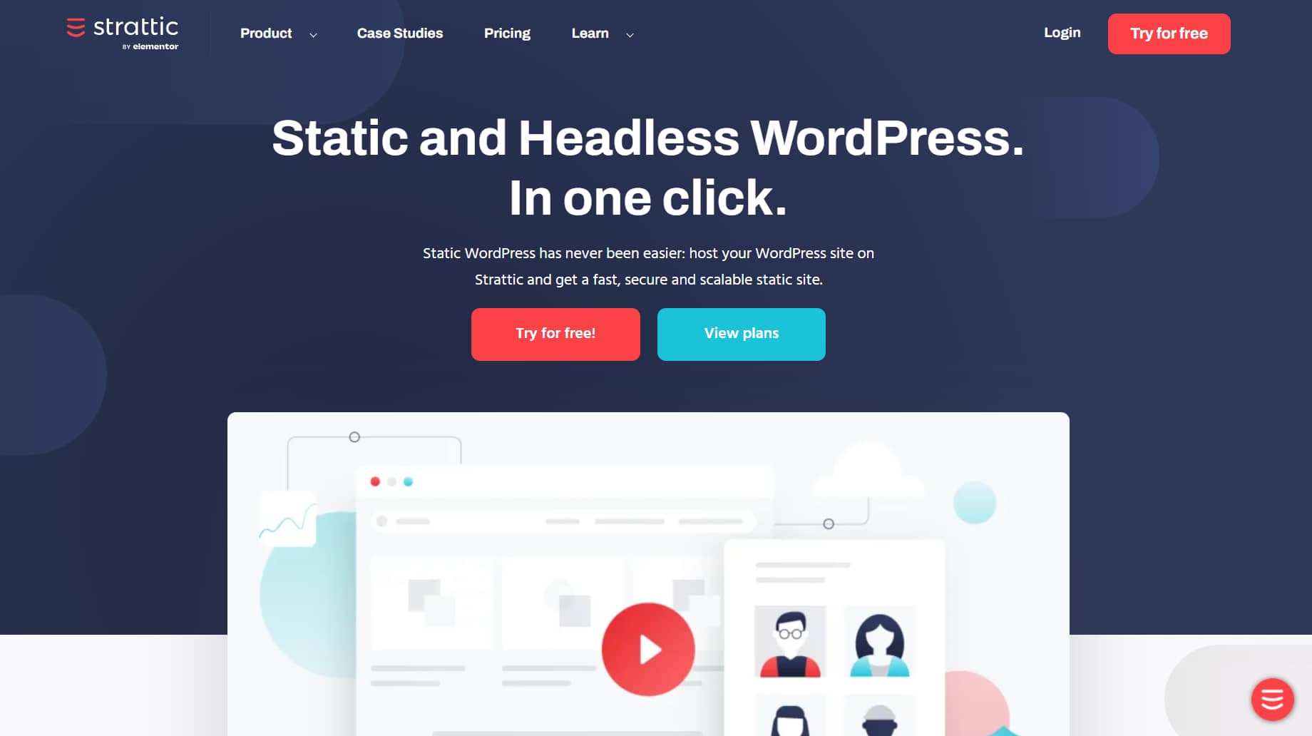 Strattic headless WordPress hosting.