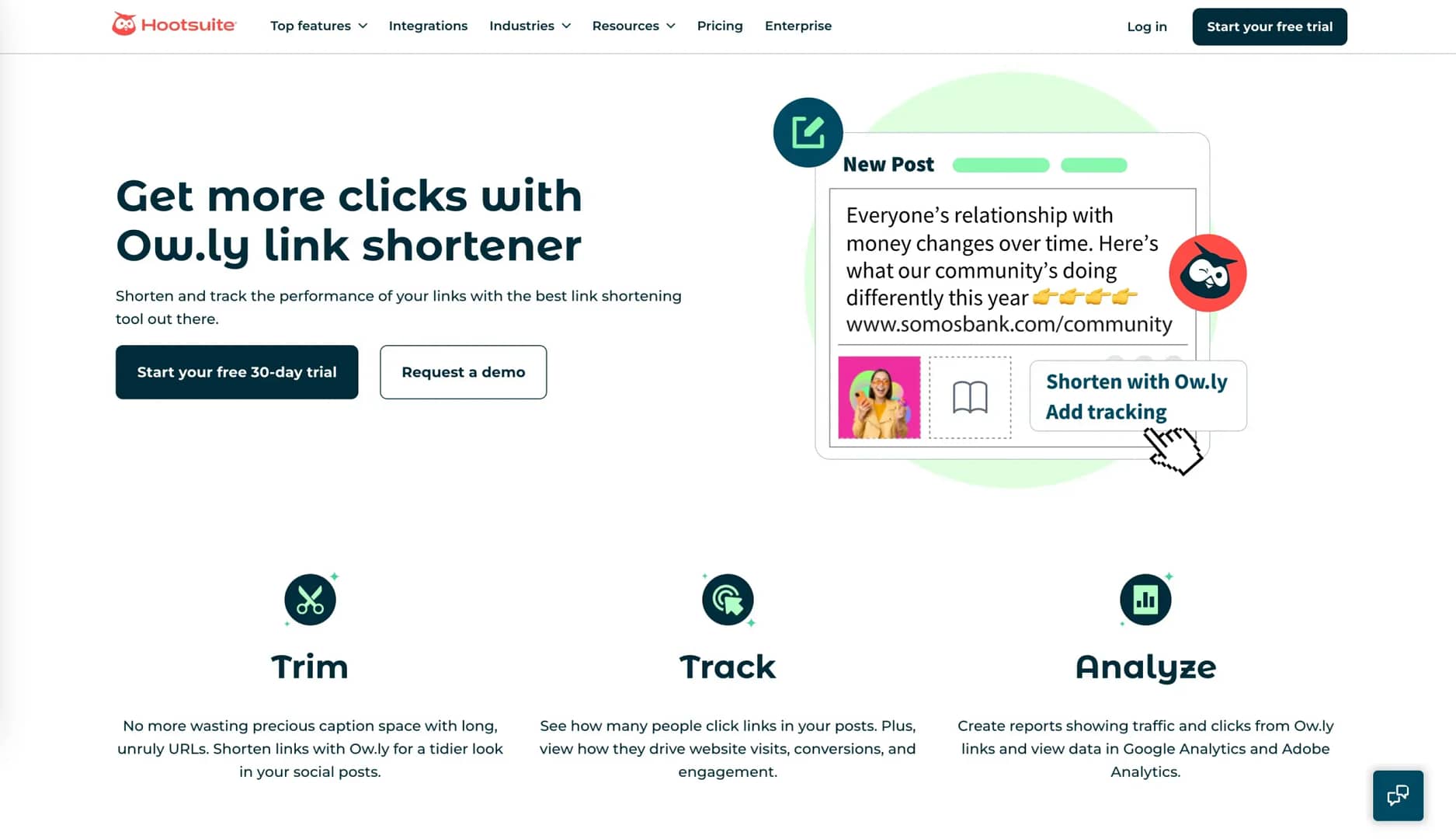 Ow.ly homepage.