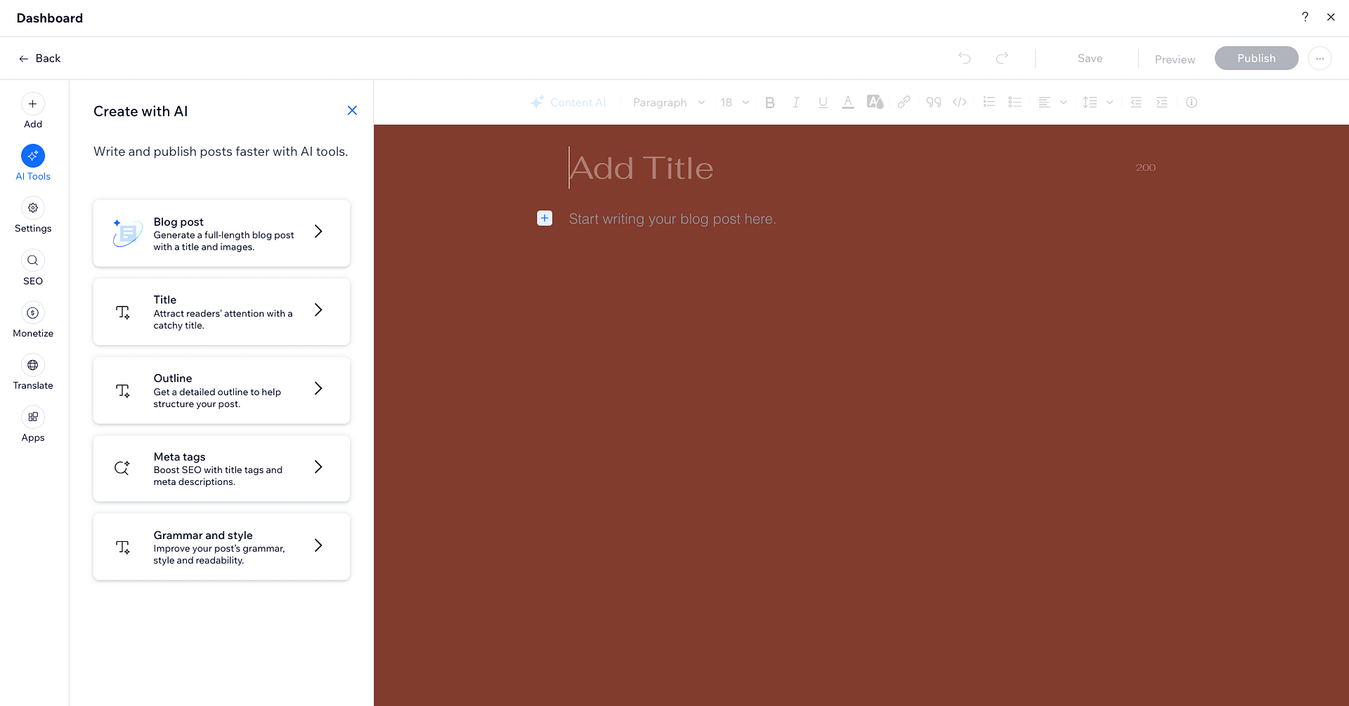 wix content edit