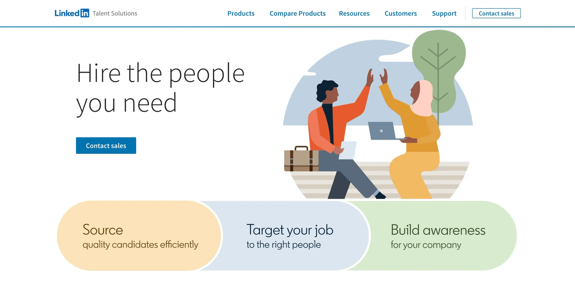 LinkedIn Talent Solutions landing page.