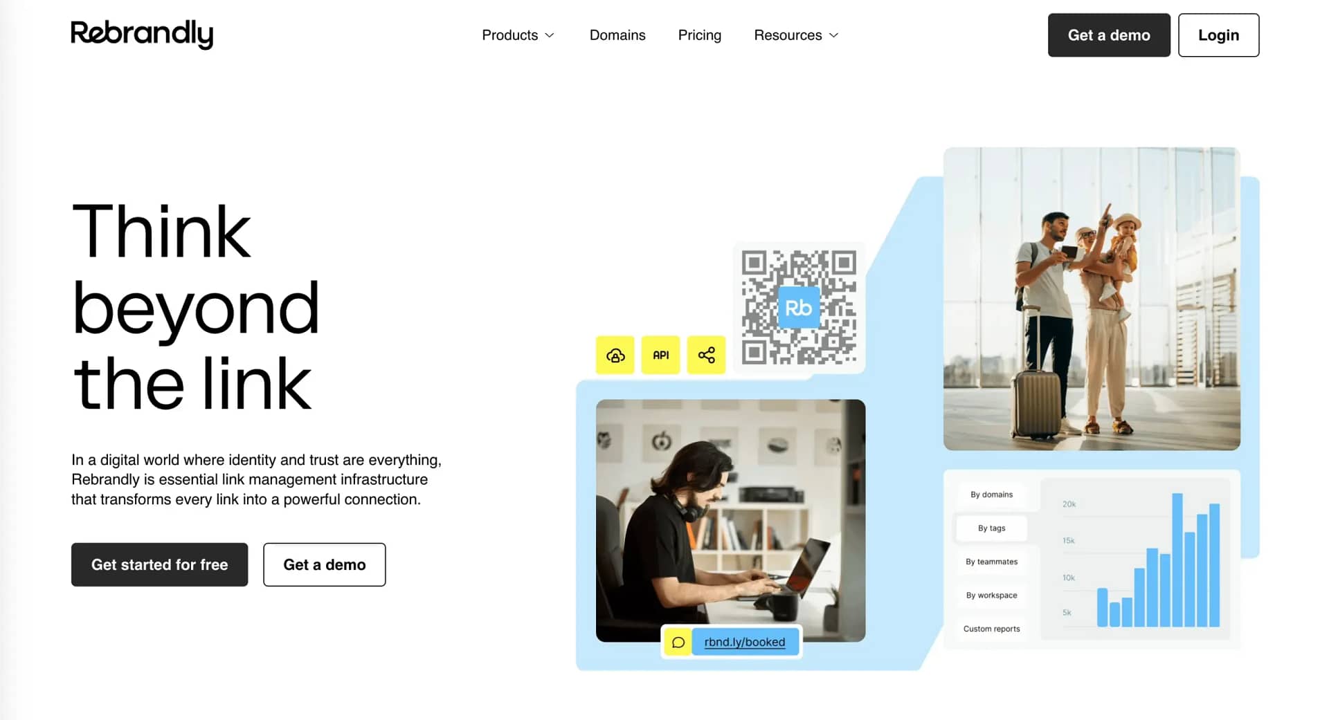 Rebrandly homepage.