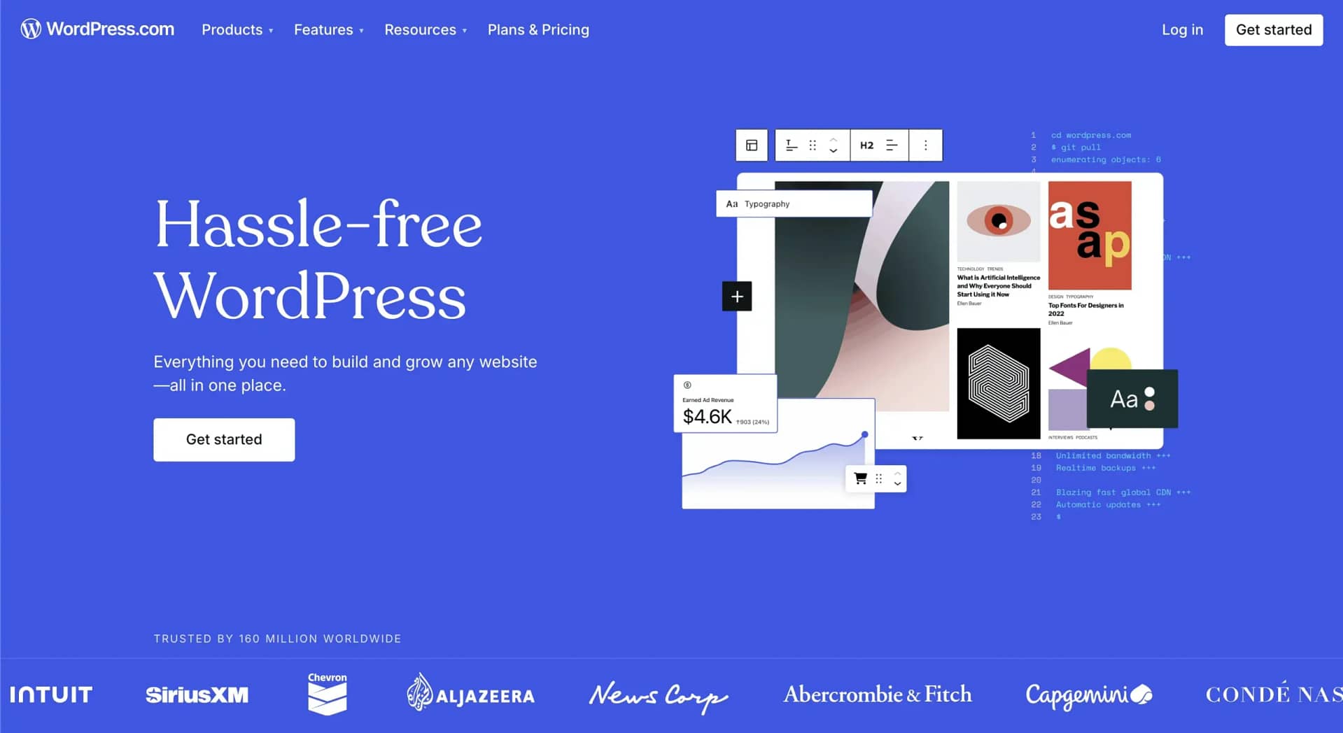 WordPress is one of the most popular Google Sites alternatives.