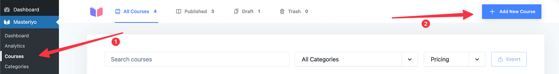 add new course