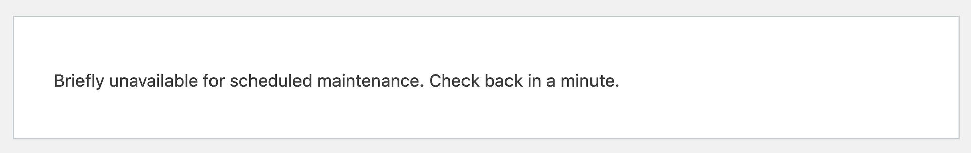 WordPress stuck in maintenance mode screen