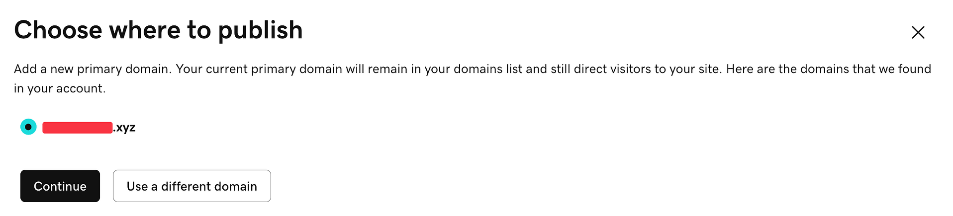 set domain