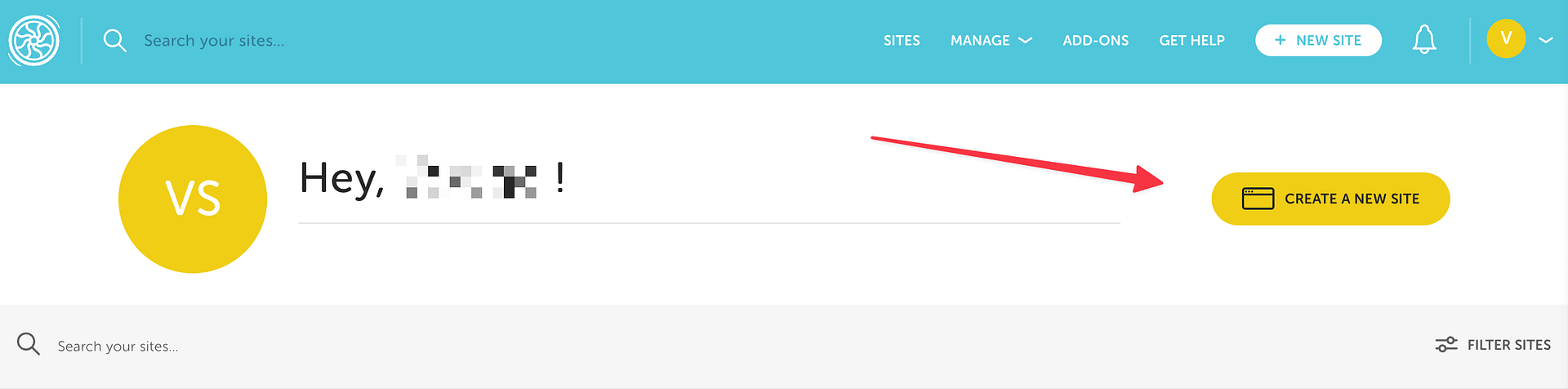Flywheel add a site