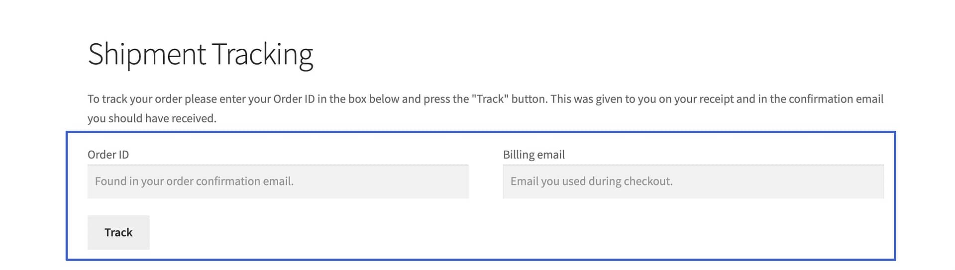 shipment tracking