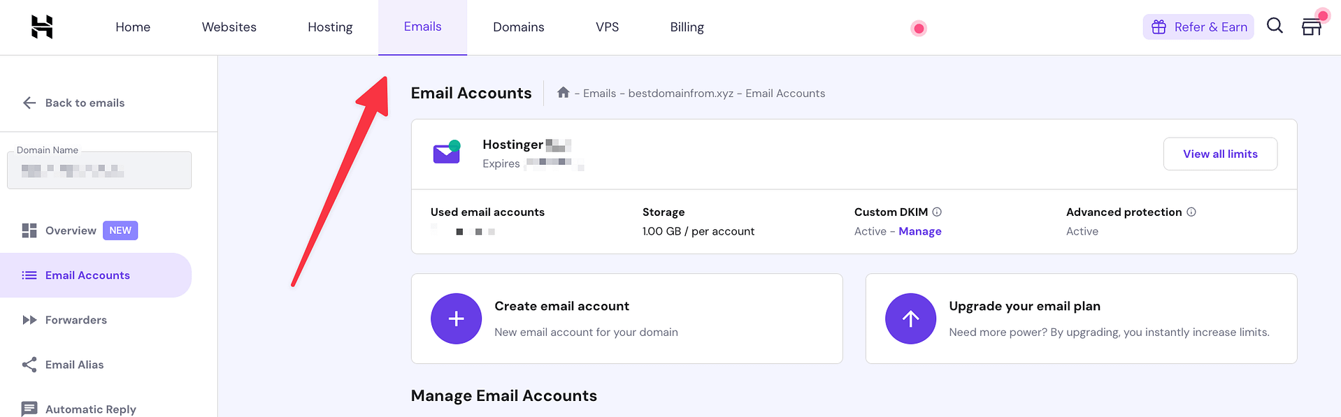 hostinger email