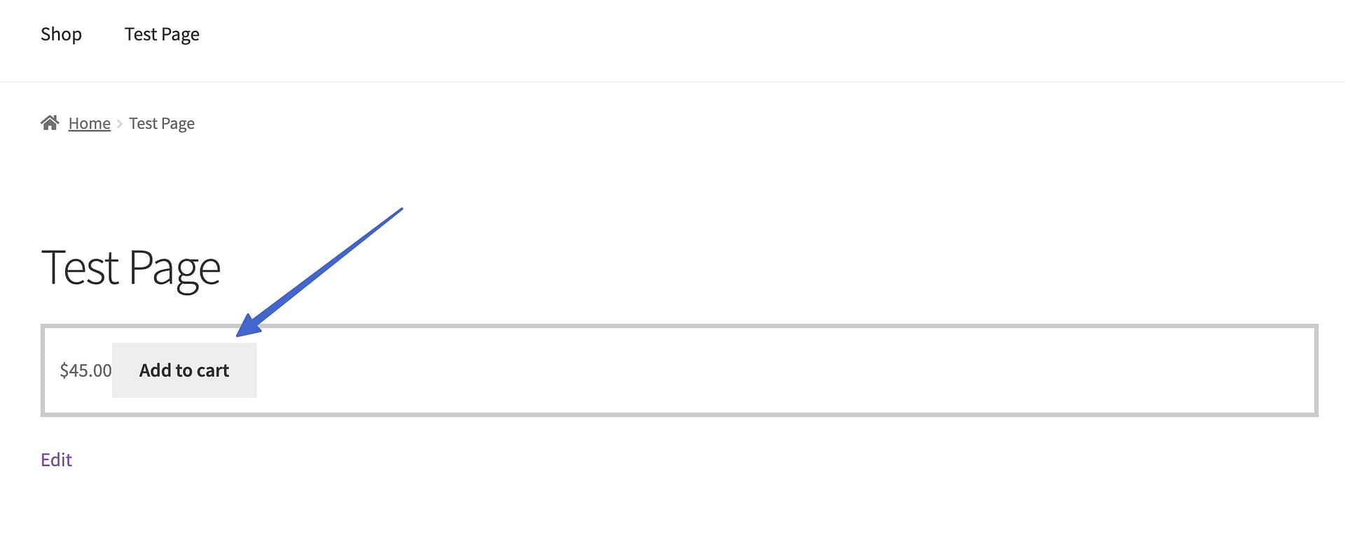 add to cart WooCommerce shortcode