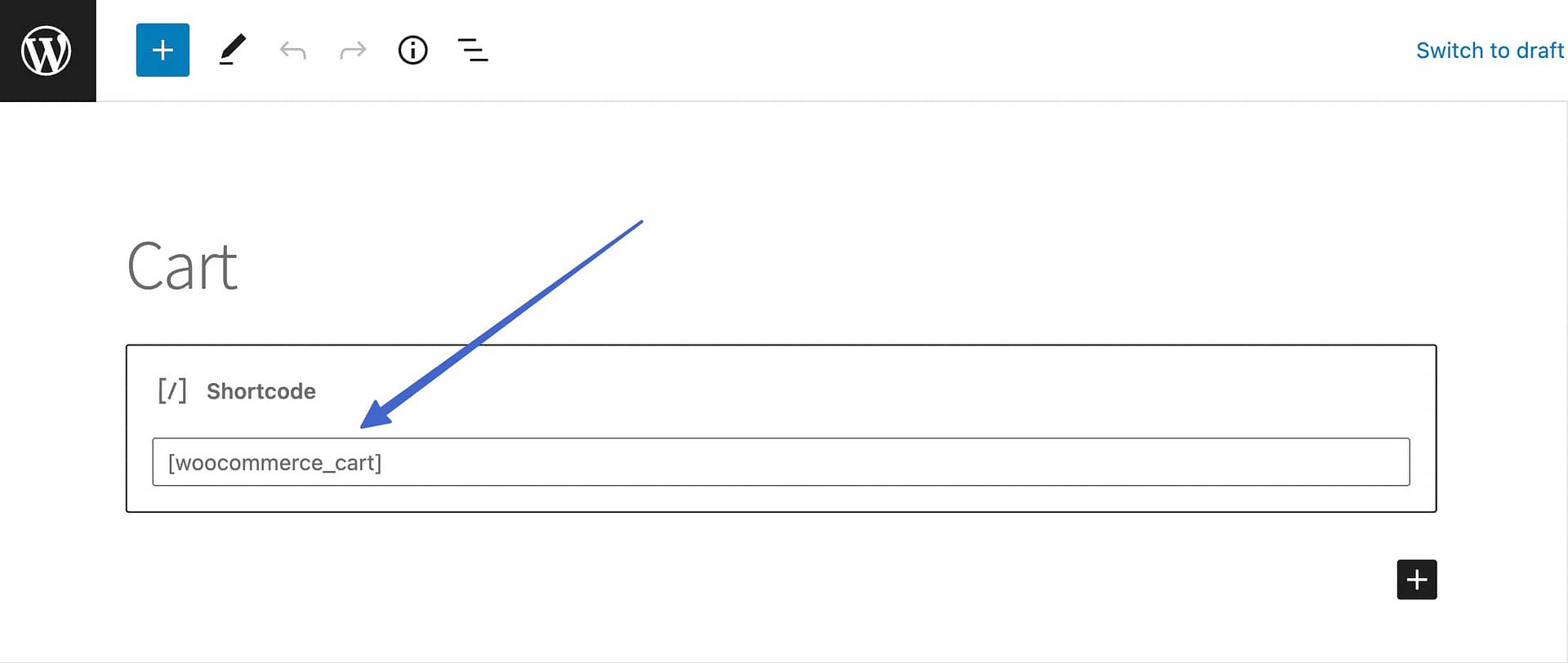 cart WooCommerce shortcode