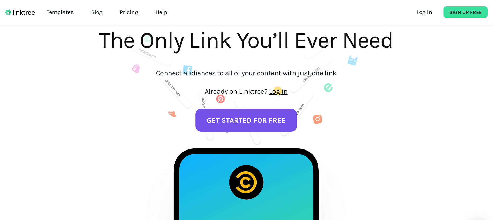 The Linktree service.