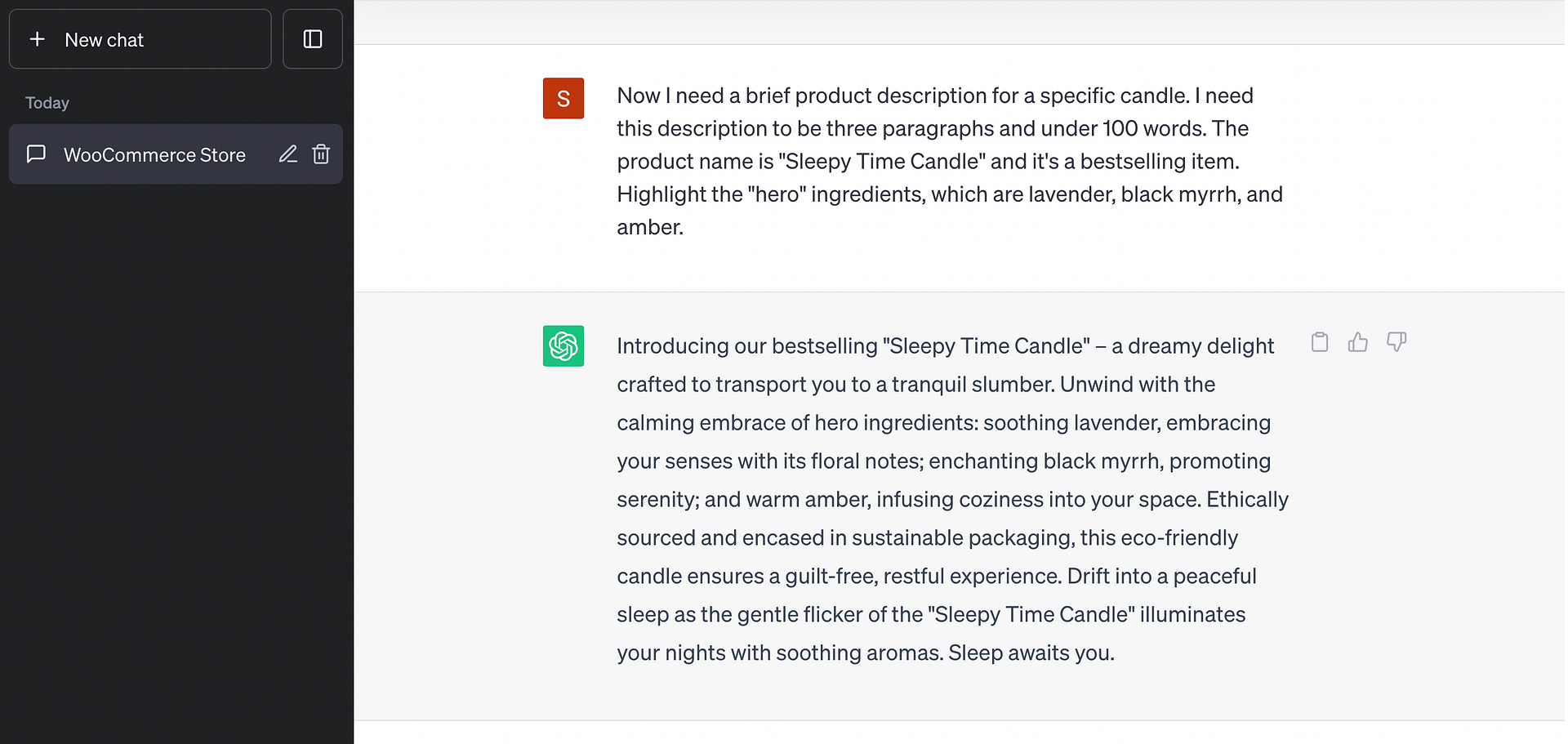 How to write a product description with ChatGPT.