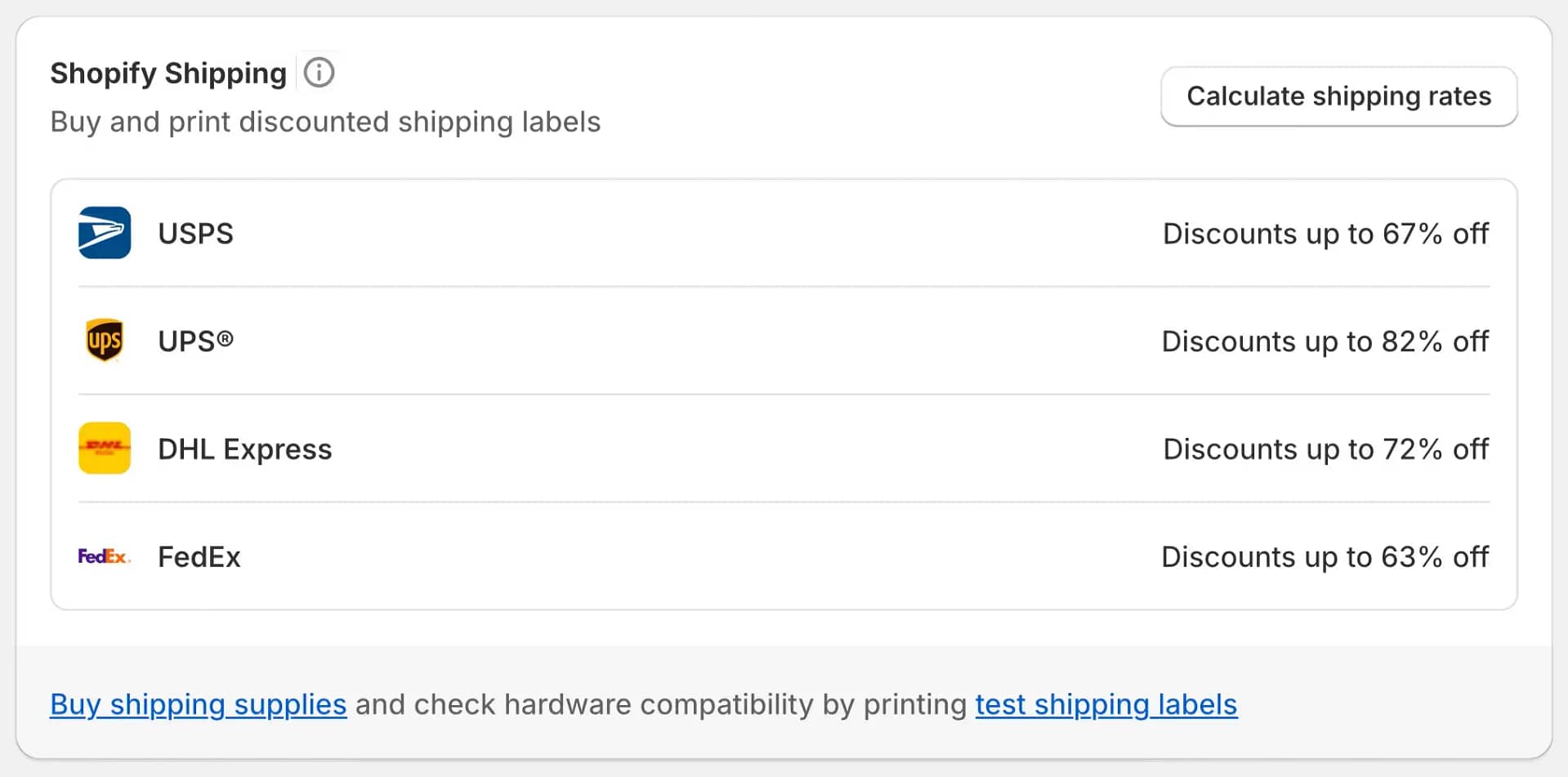 Shopify pricing for shipping.