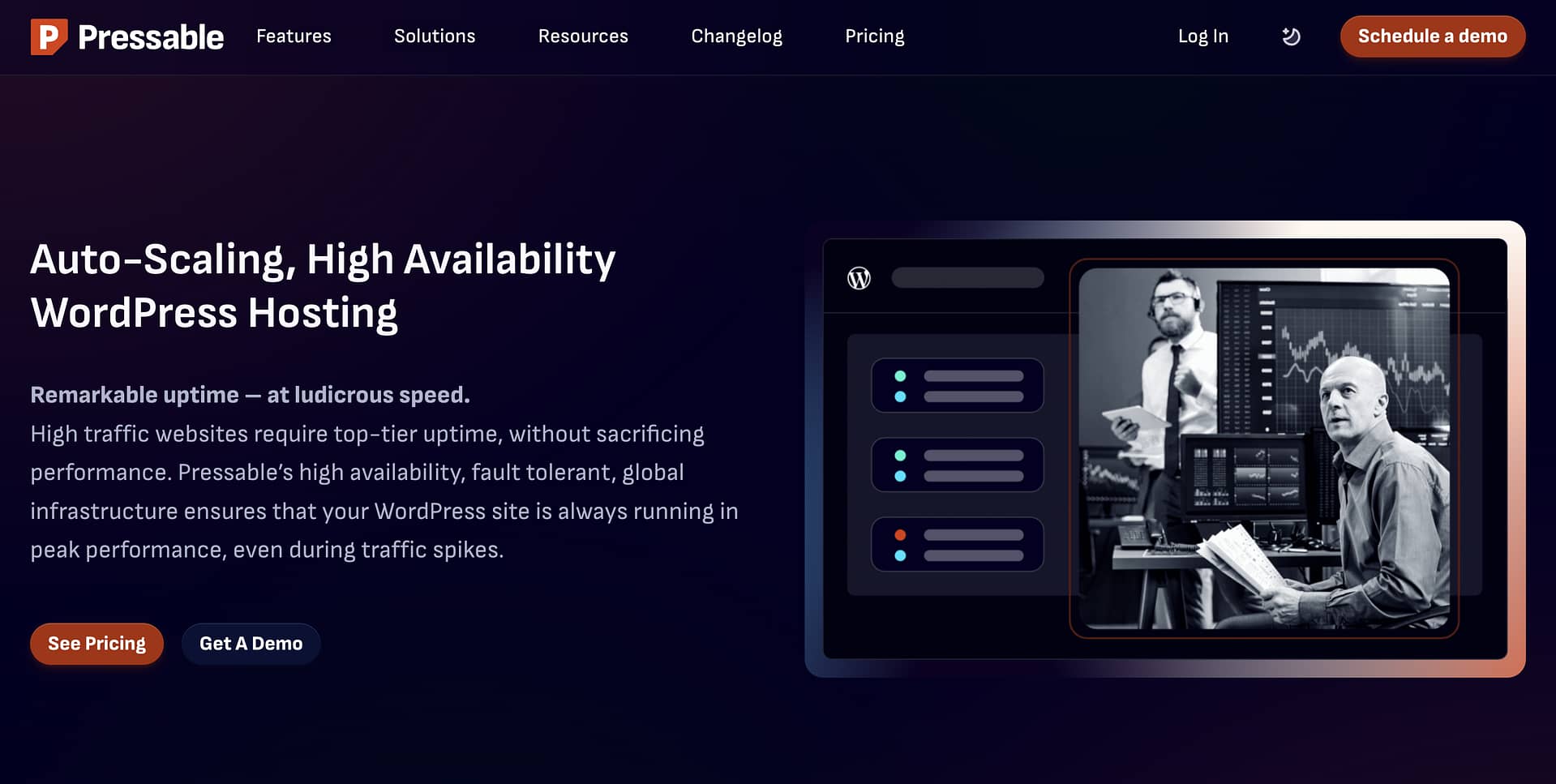 Pressable's enterprise WordPress hosting.