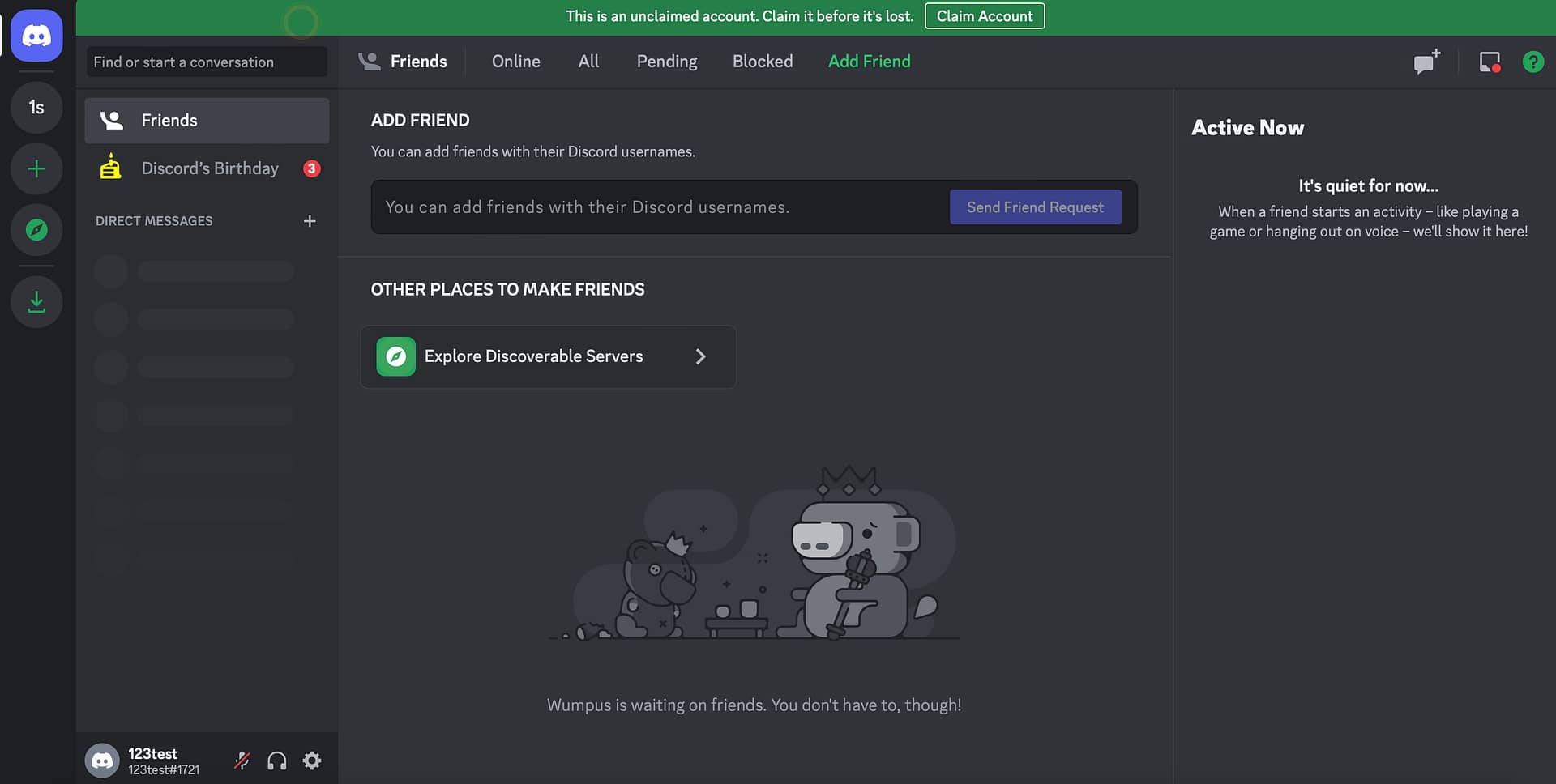 Discord server.