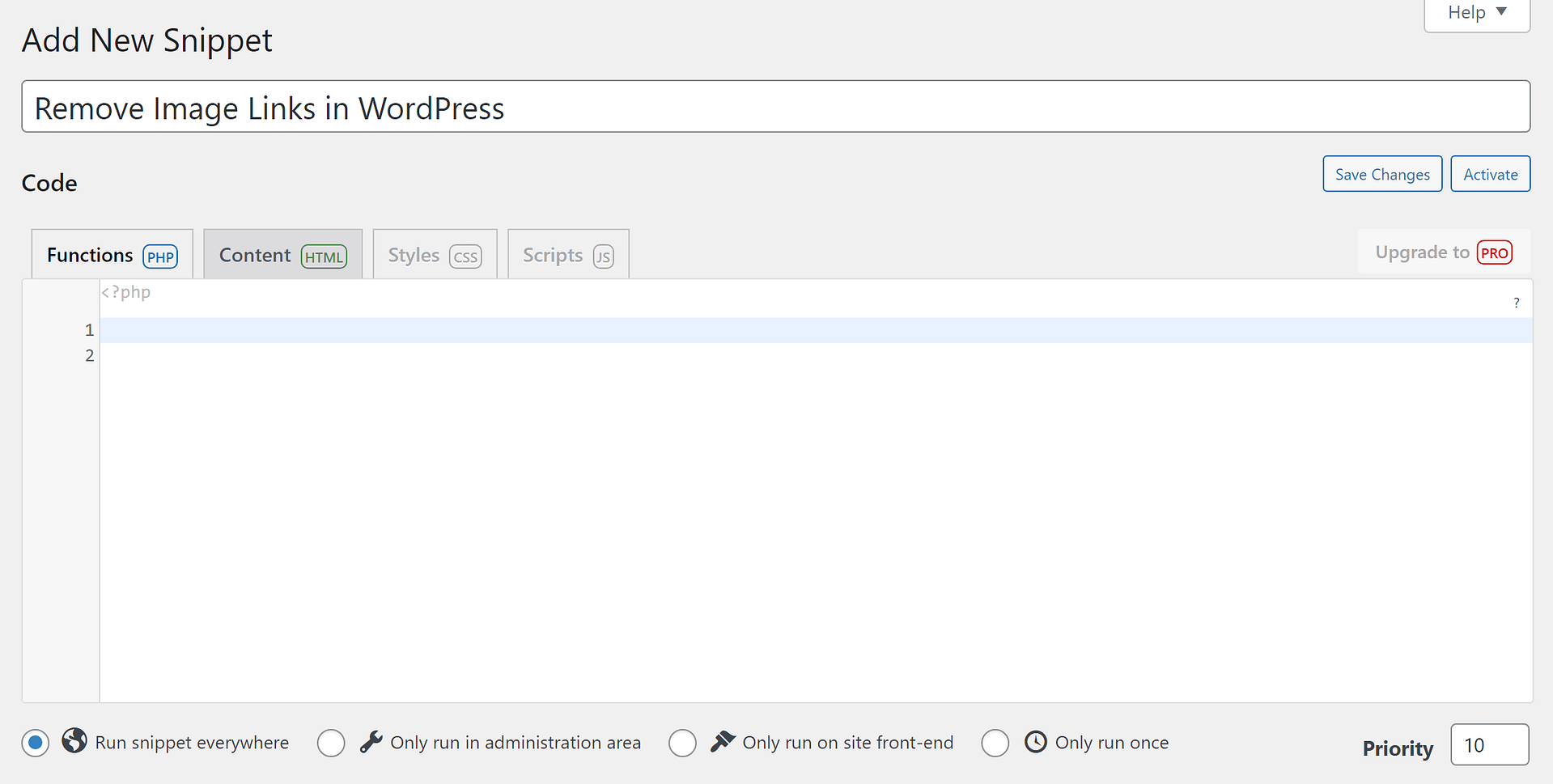 add snippet 1