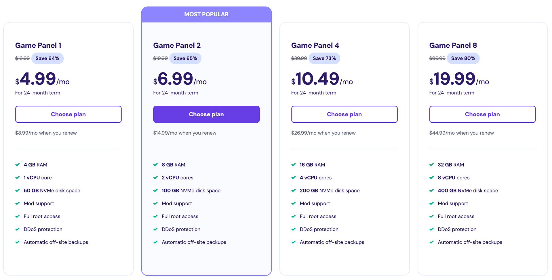 Hostinger game server hosting