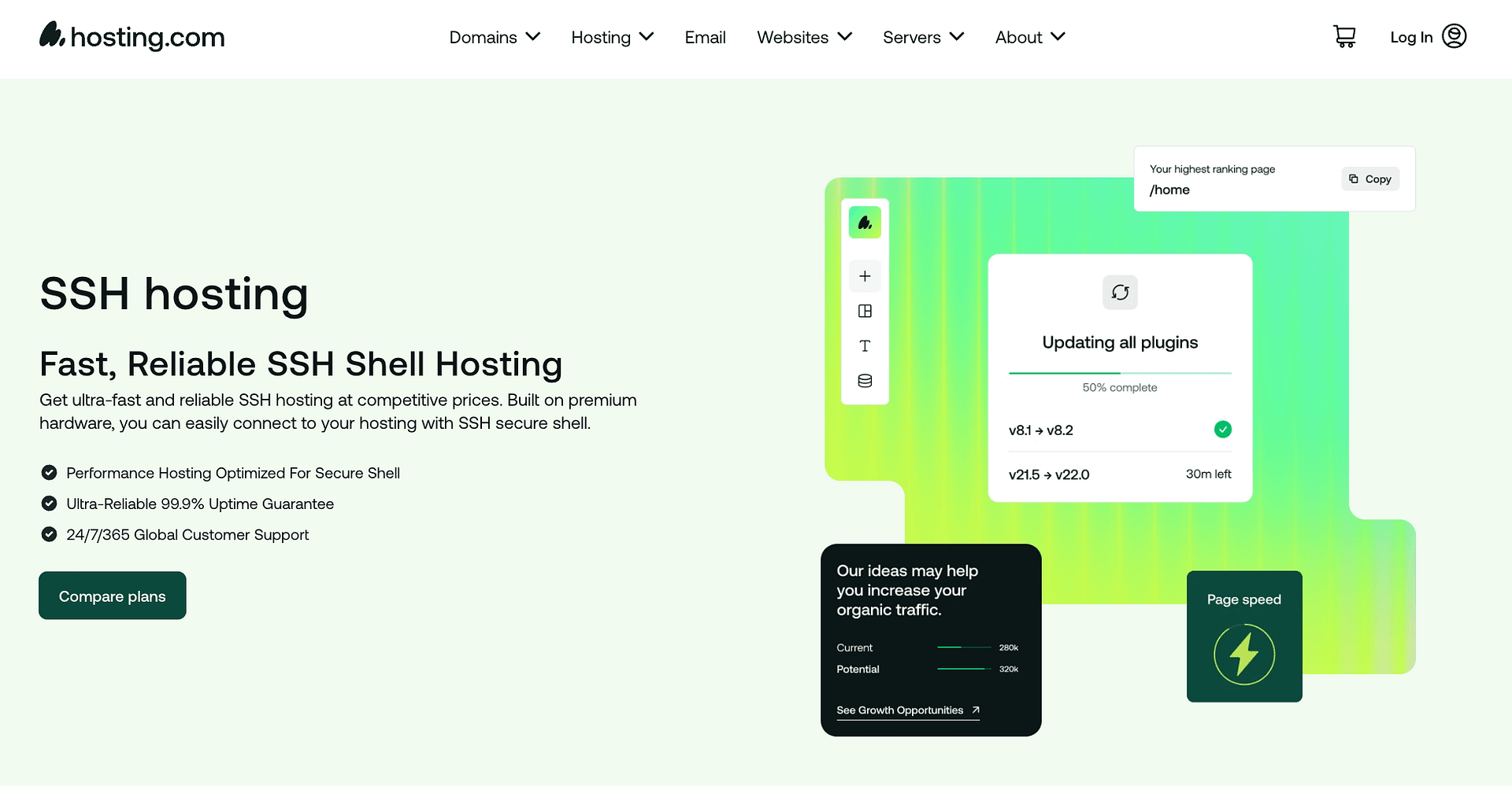 hosting com ssh
