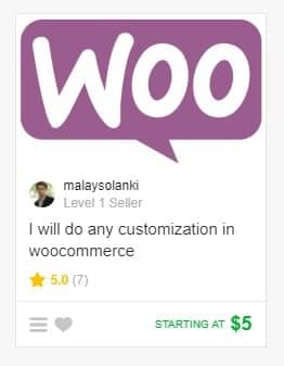 Fiverr gig example