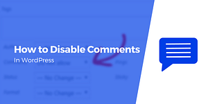 disable comments in WordPress
