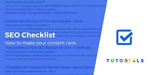 SEO checklist