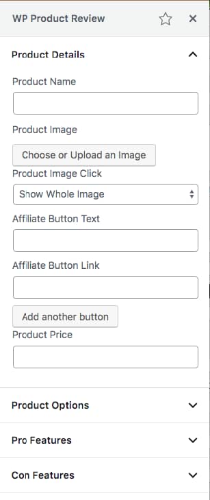 WPPR in editor sidebar