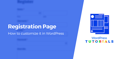 customize wordpress registration page
