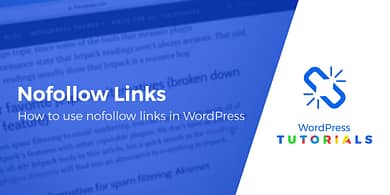 how to make nofollow links in WordPress