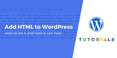 Adding HTML to WordPress