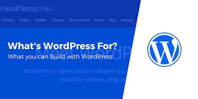 what is wordpress used for