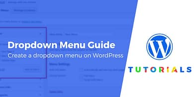 WordPress dropdown menu