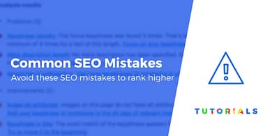 SEO Mistakes