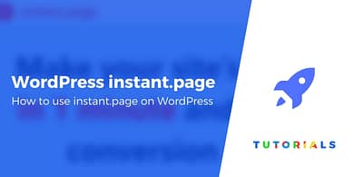 Instant Page on WordPress