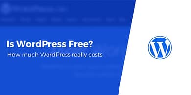 Is WordPress free?