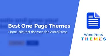 WordPress one page themes