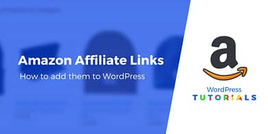 how to add amazon affiliate link to wordpress