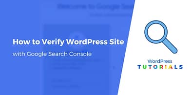 google site verification wordpress