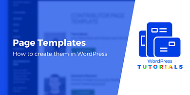create templates in WordPress