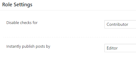Customizing the roles of your contributors.