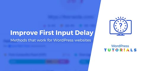 What Is First Input Delay (FID)? How to Reduce It in WordPress