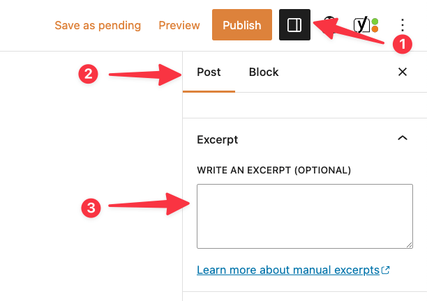 What is excerpt in WordPress